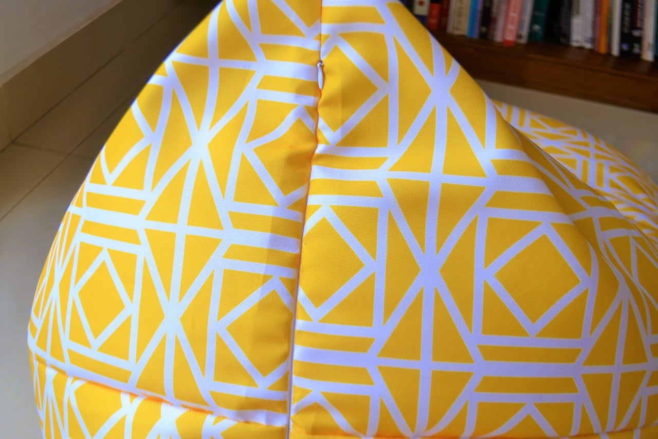 ABAGAIL Yellow Waterproof Outdoor Bean Bag