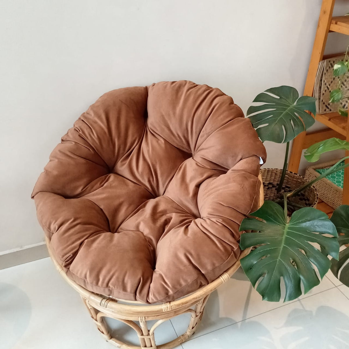 Venice Papasan chair cushion - Rosy brown