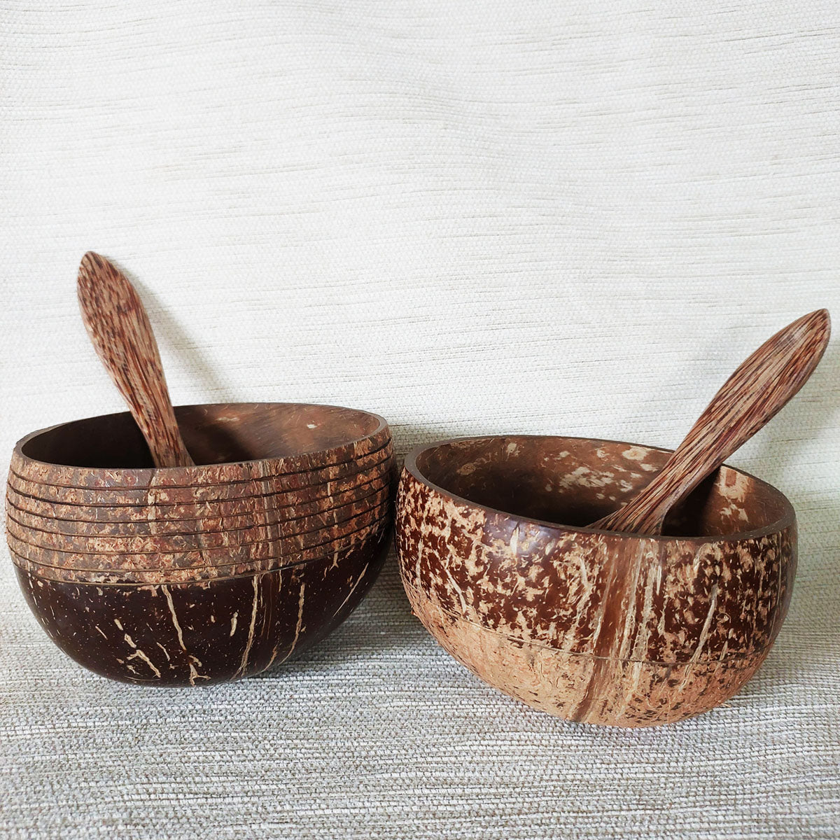 Natural Coconut Shell Bowls set of 4