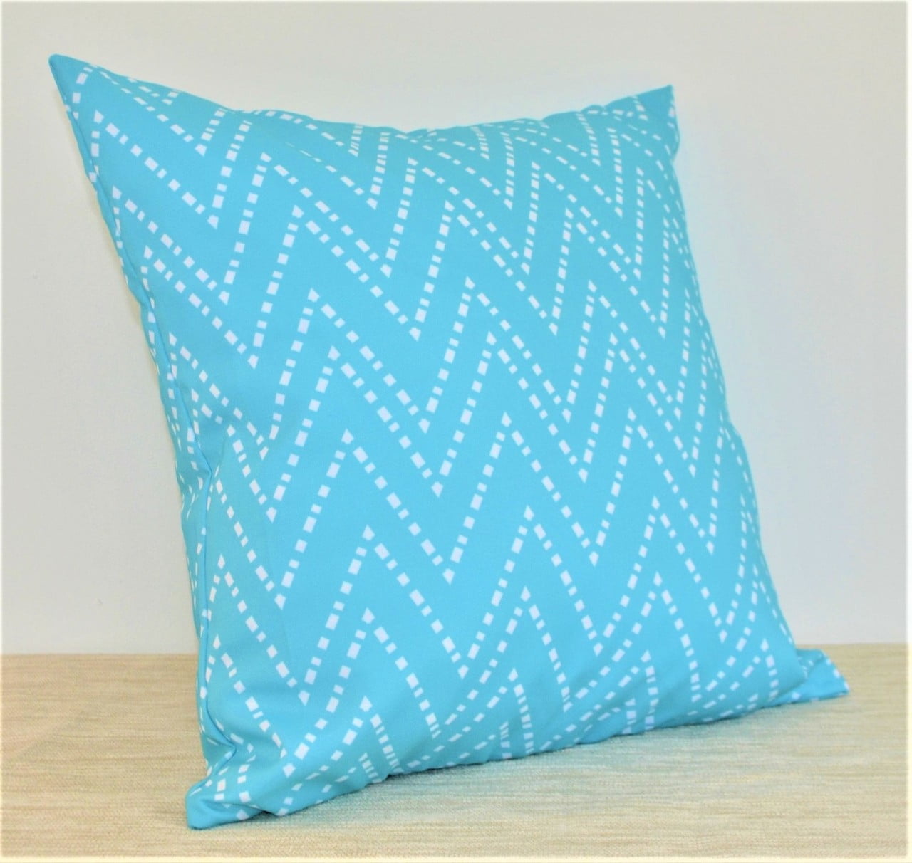 Oceana Aqua/Turquoise waterproof outdoor cushion cover 16" or 18"