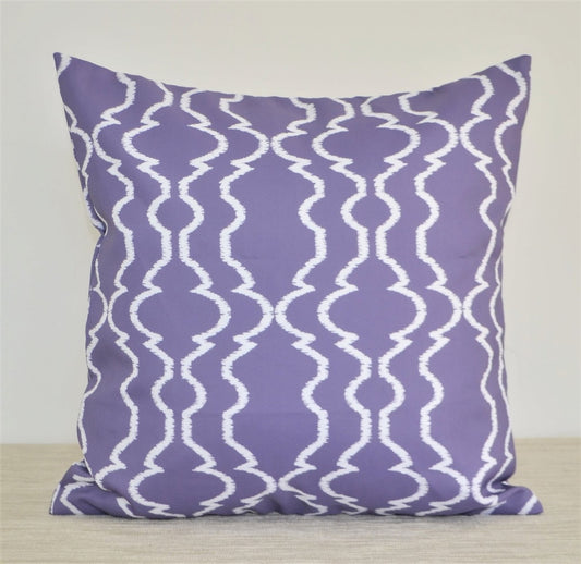 AUDREY waterproof outdoor pillow 16" or 18" Purple, Violet
