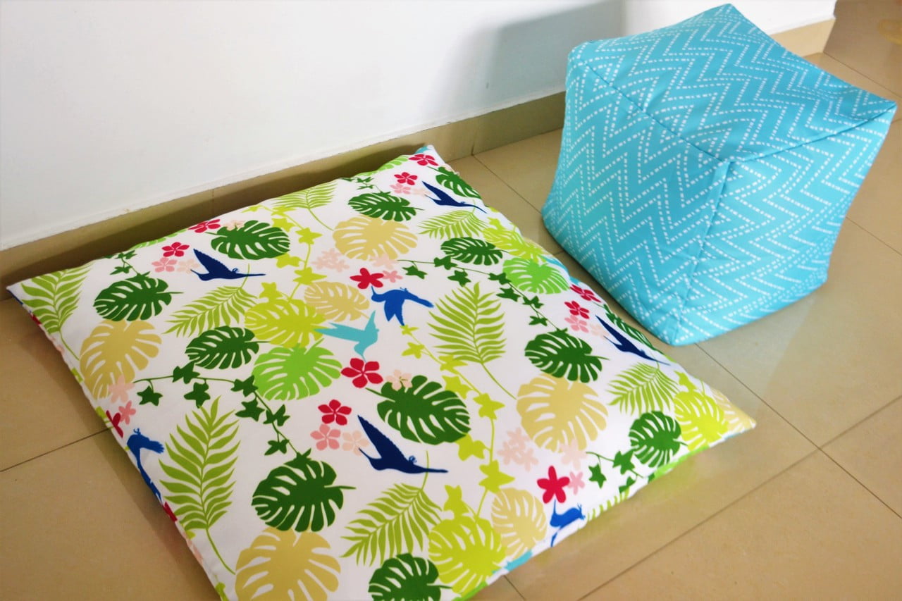 SECRET GARDEN Extra Large outdoor floor cushion cover 35" waterproof