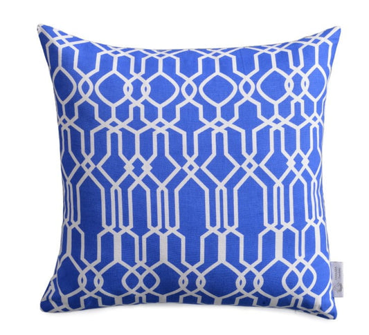 Athena Cobalt Blue Geometric Cushion Cover