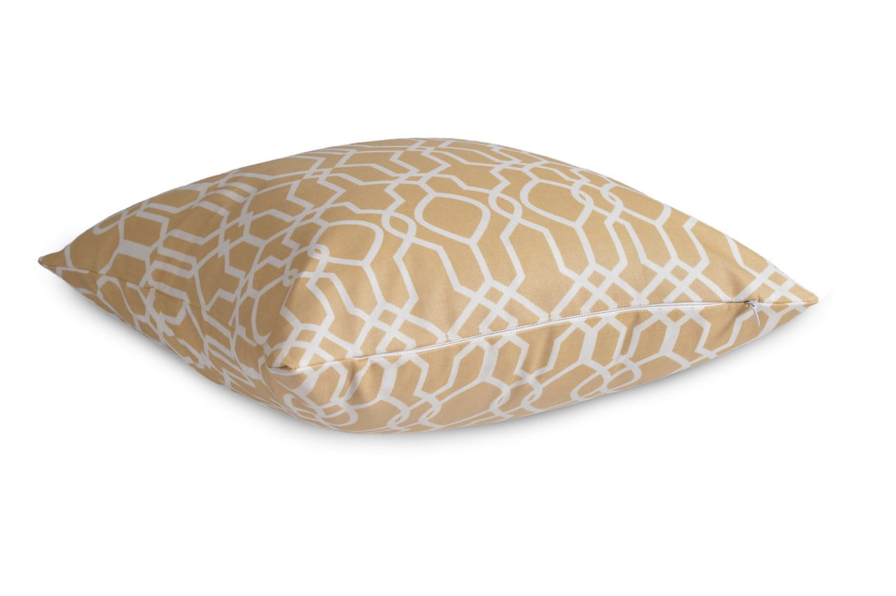 Clifton Beige Geometric Lattice Cushion Cover