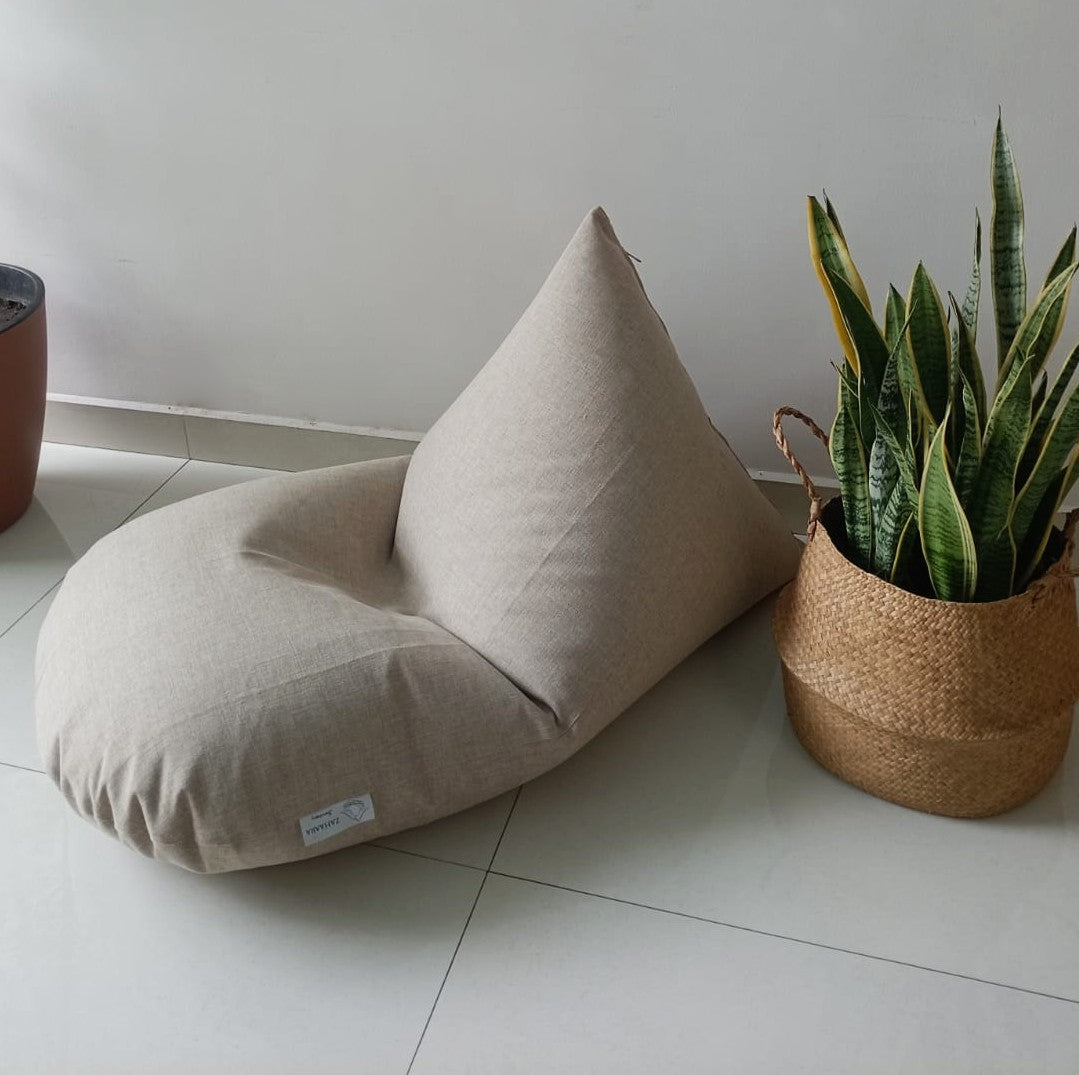 Kids Beige Beanbag Indoor/Outdoor - Ella