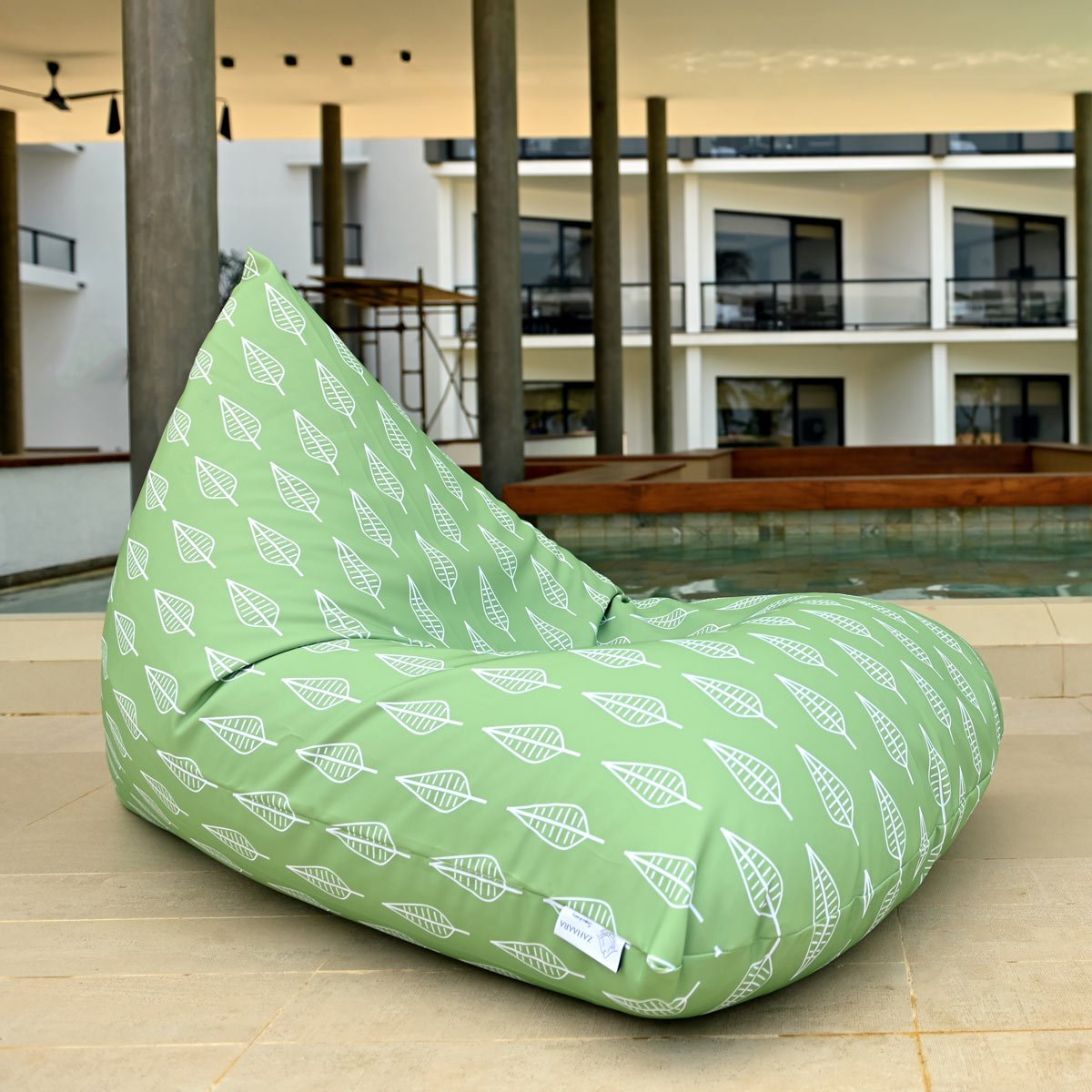 ALPS Green outdoor bean bag chair