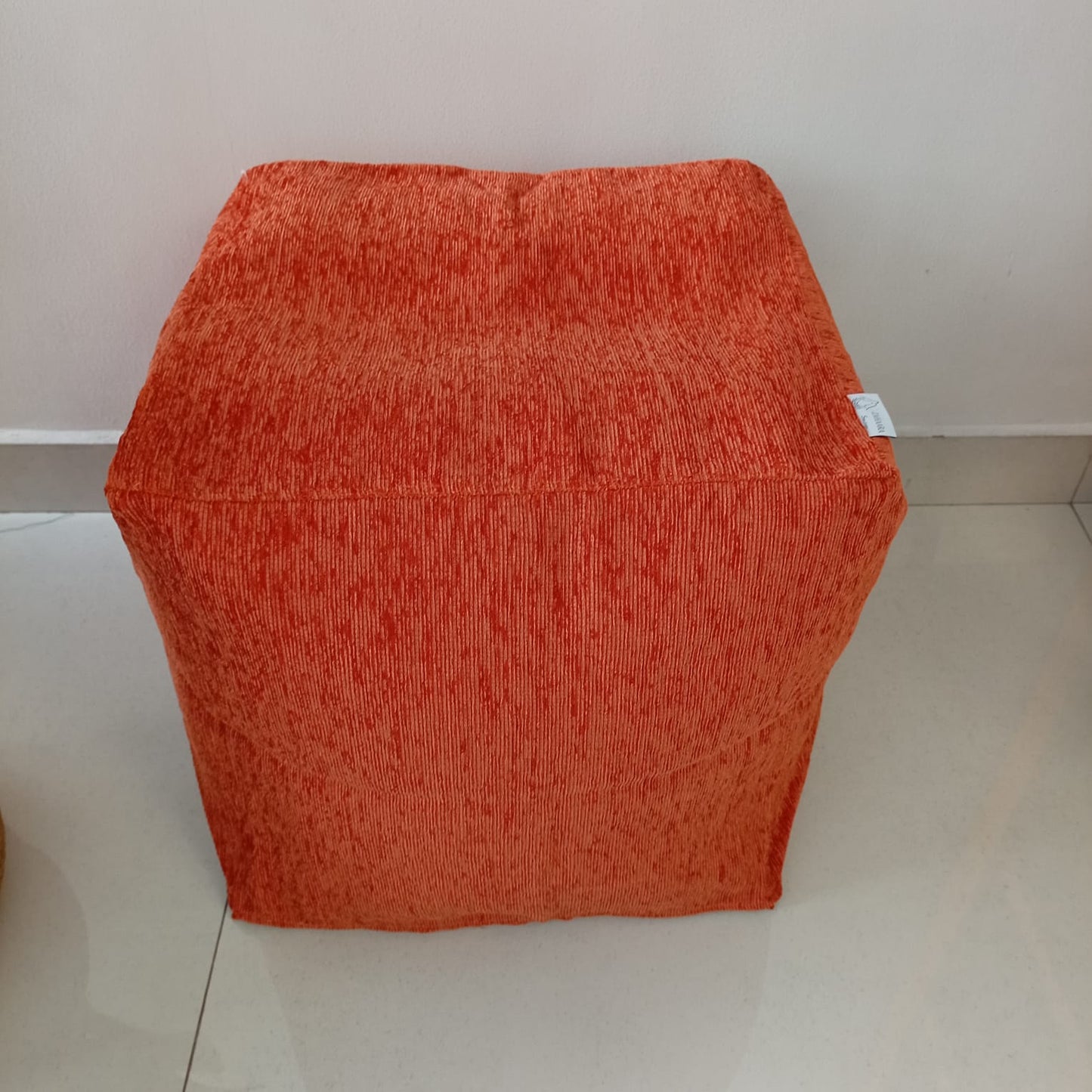 Orange pouf / ottoman - Twilight