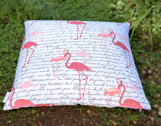 FLAMINGO TALES Extra Large outdoor floor cushion cover 35" waterproof