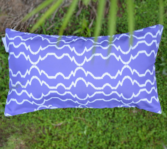 AUDREY purple oblong waterproof outdoor cushion cover