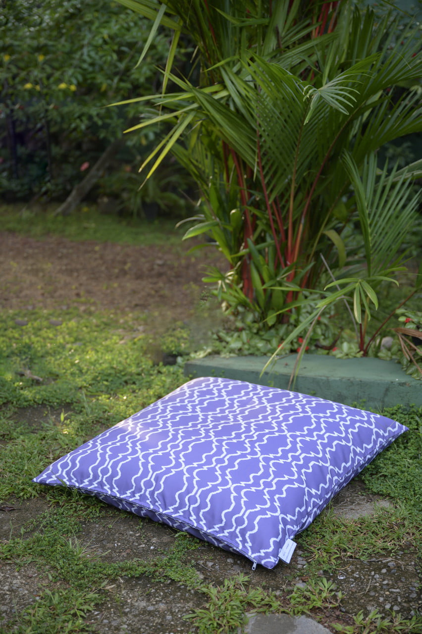 AUDREY Extra Large purple outdoor floor cushion cover 35" waterproof