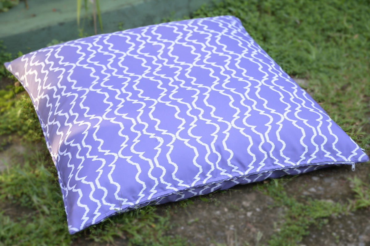AUDREY Extra Large purple outdoor floor cushion cover 35" waterproof