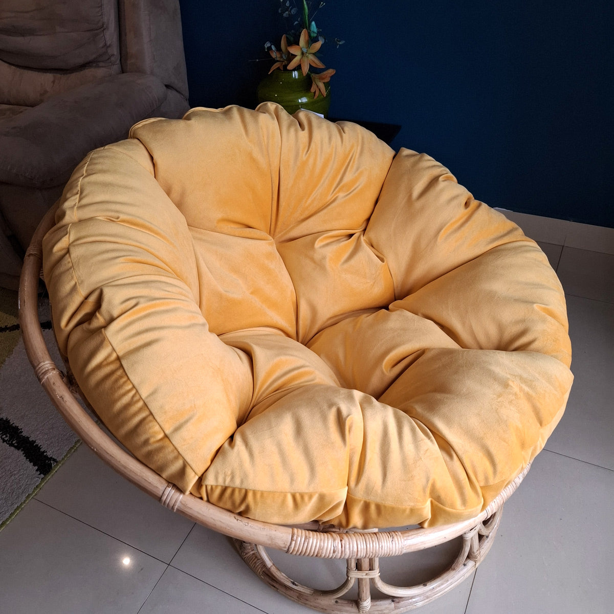 SUNNY yellow Papasan chair cushion
