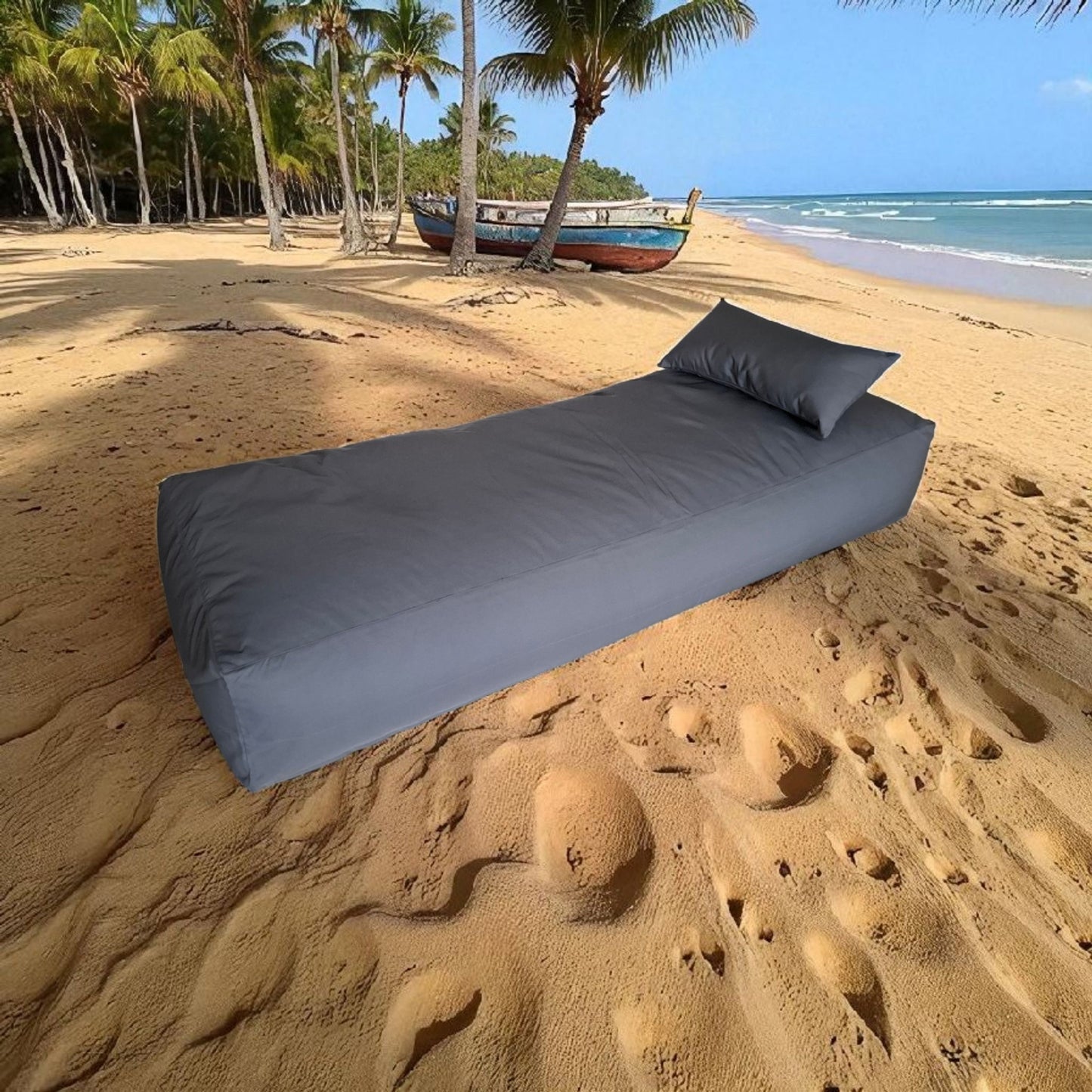 ROCKY outdoor sunbed - beanbag mattress with pillow