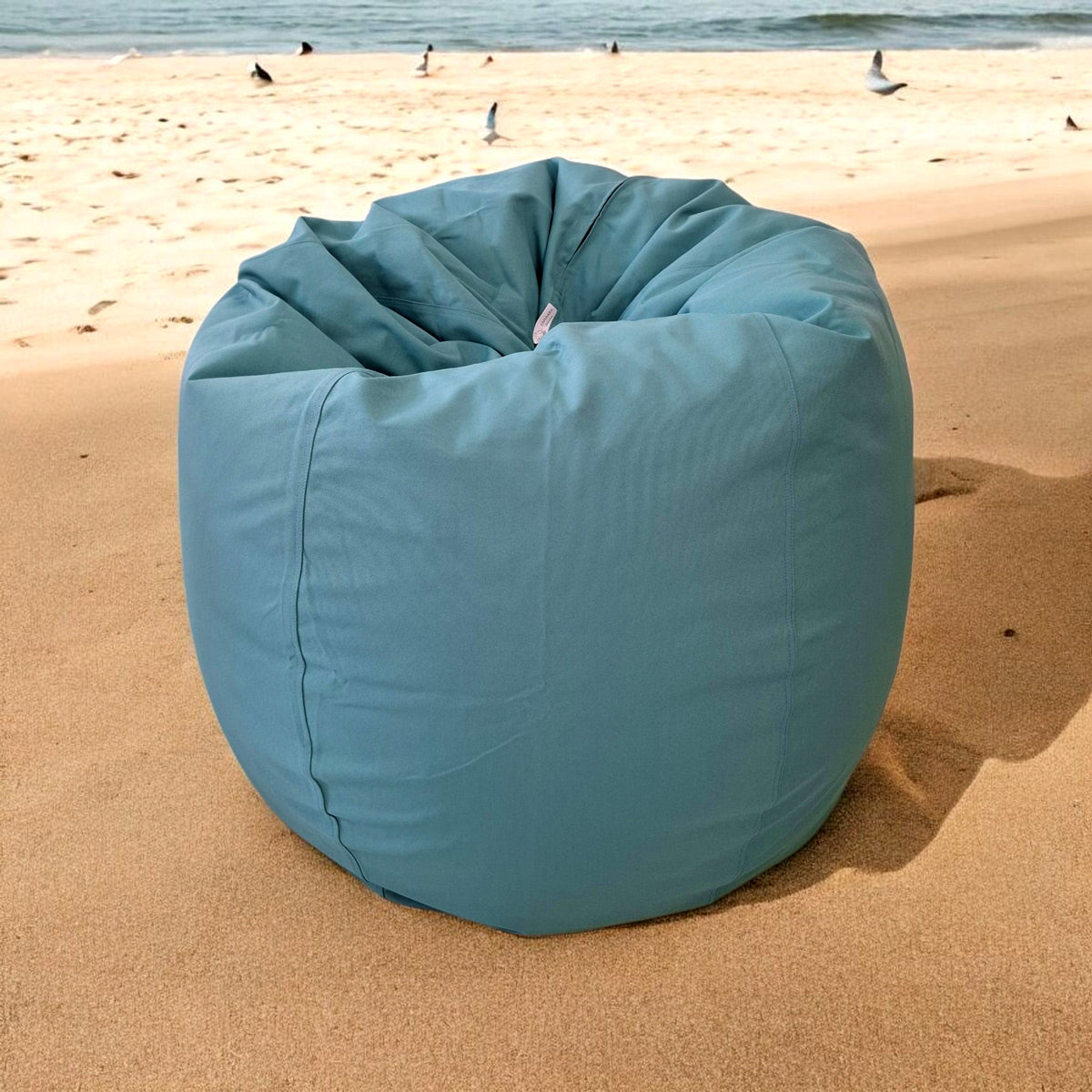 Mineral waterproof outdoor bean bag, Round compact