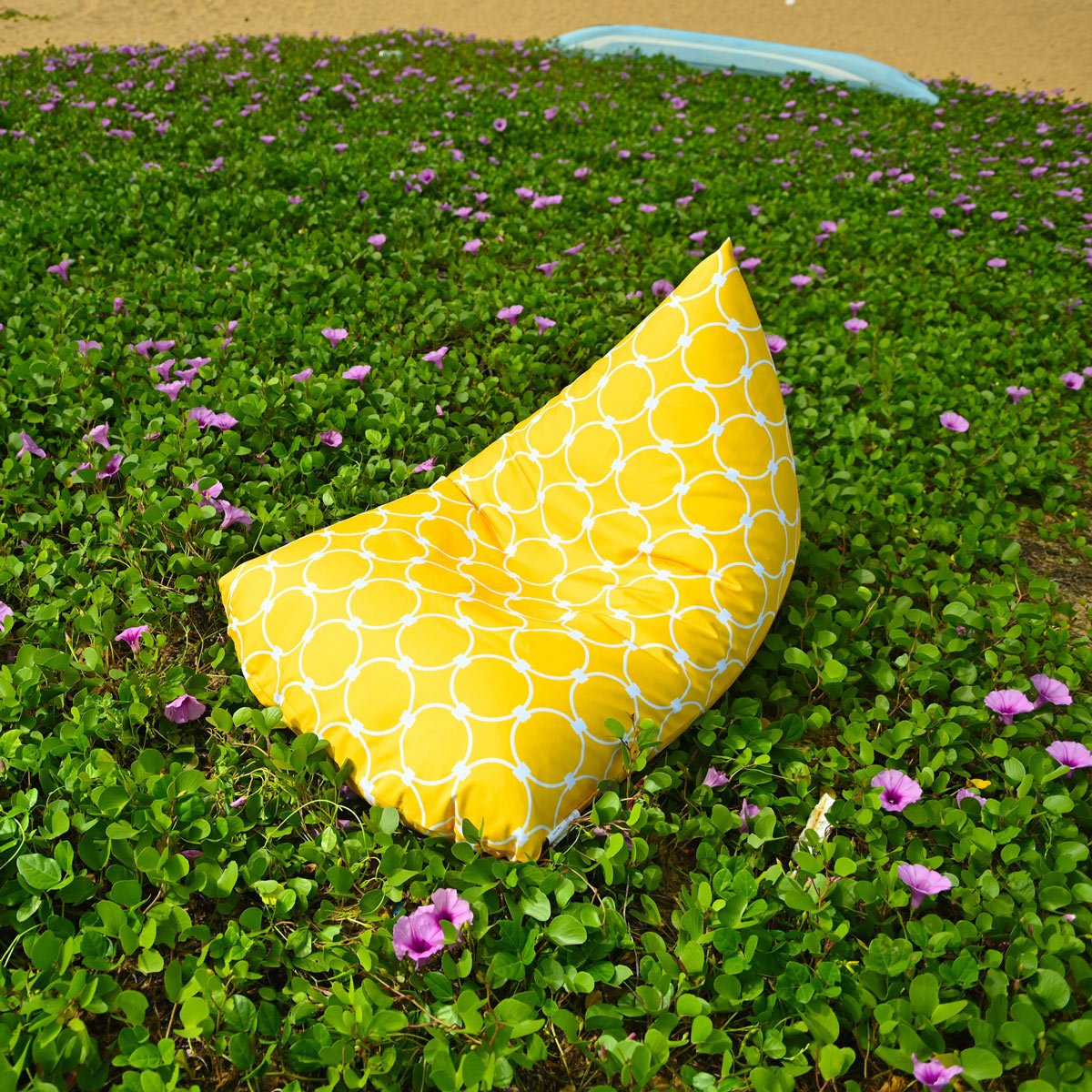 Tuscany yellow waterproof outdoor bean bag