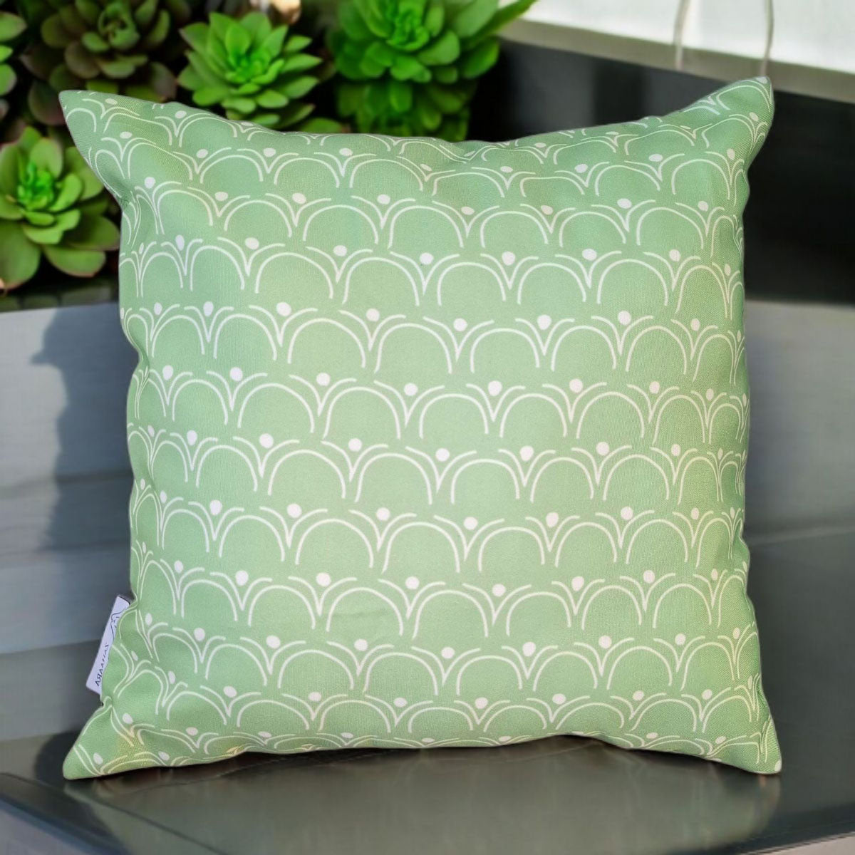 TAJ Green Leaves Waterproof Outdoor cushion cover 16