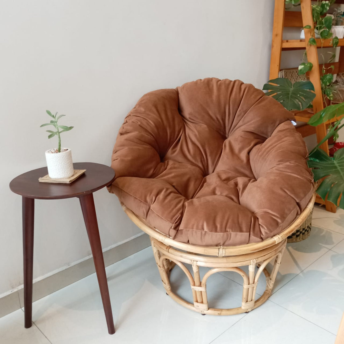 Venice Papasan chair cushion - Rosy brown