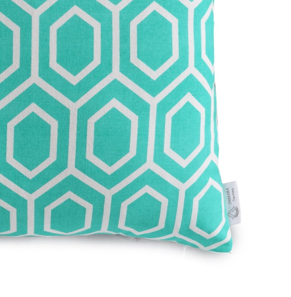 Nara Turquoise Cushion Cover with Slight Defects