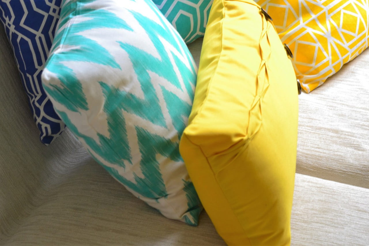 Mustard Yellow Oblong Cushion Cover