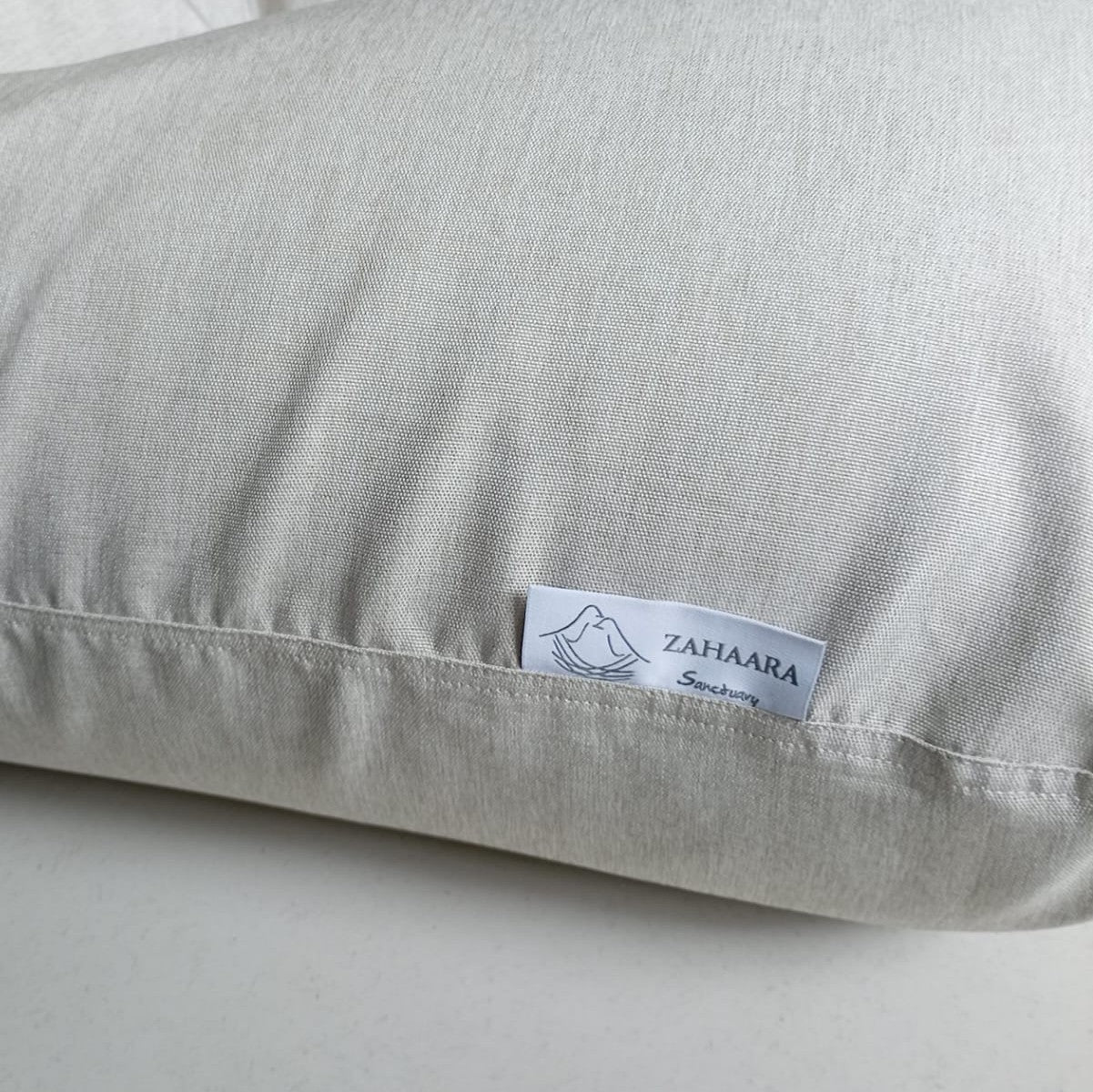 DOVE Cream/White bean bag XL size Linen-Look