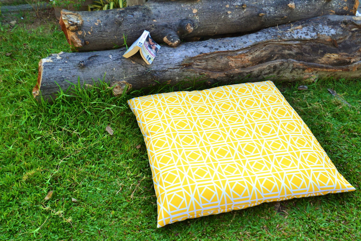 ABAGAIL Yellow WATERPROOF OUTDOOR Cushion 35"
