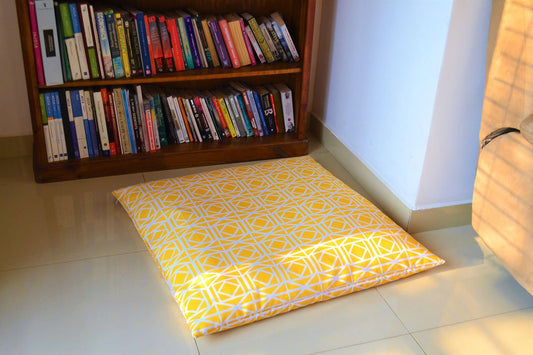 ABAGAIL Yellow WATERPROOF OUTDOOR Cushion 35"