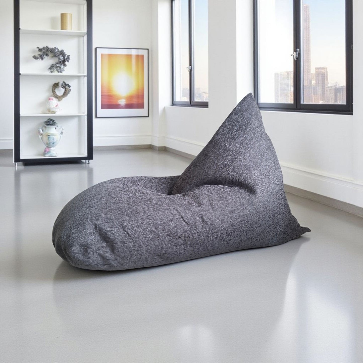 CYRUS grey bean bag XL size