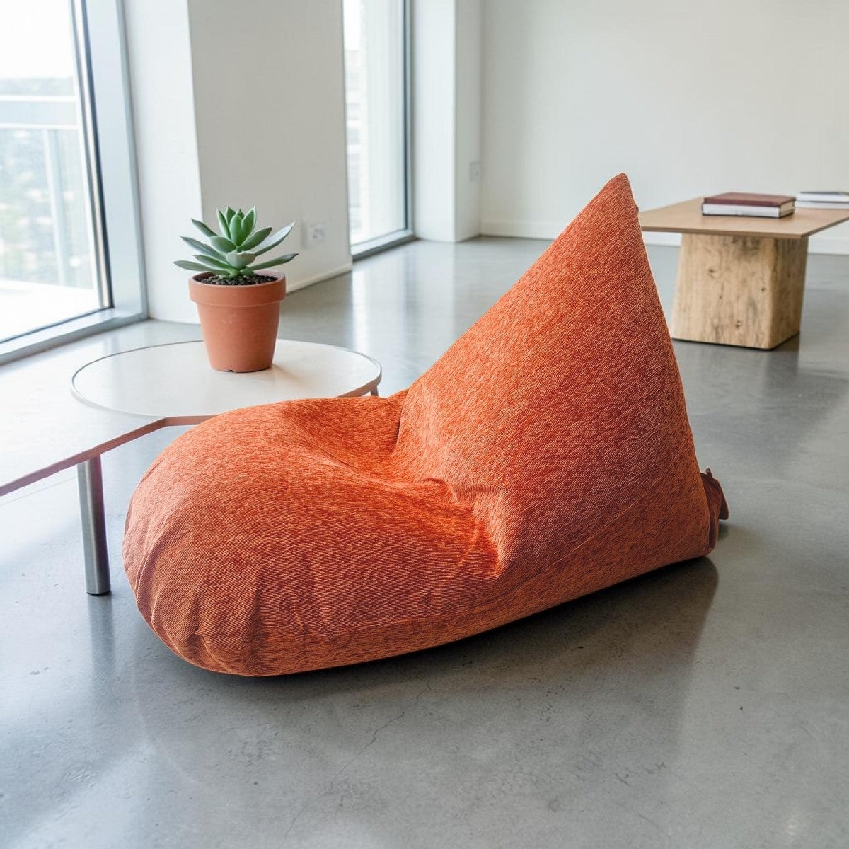 SIENNA Burnt Orange/Peach bean bag XL size