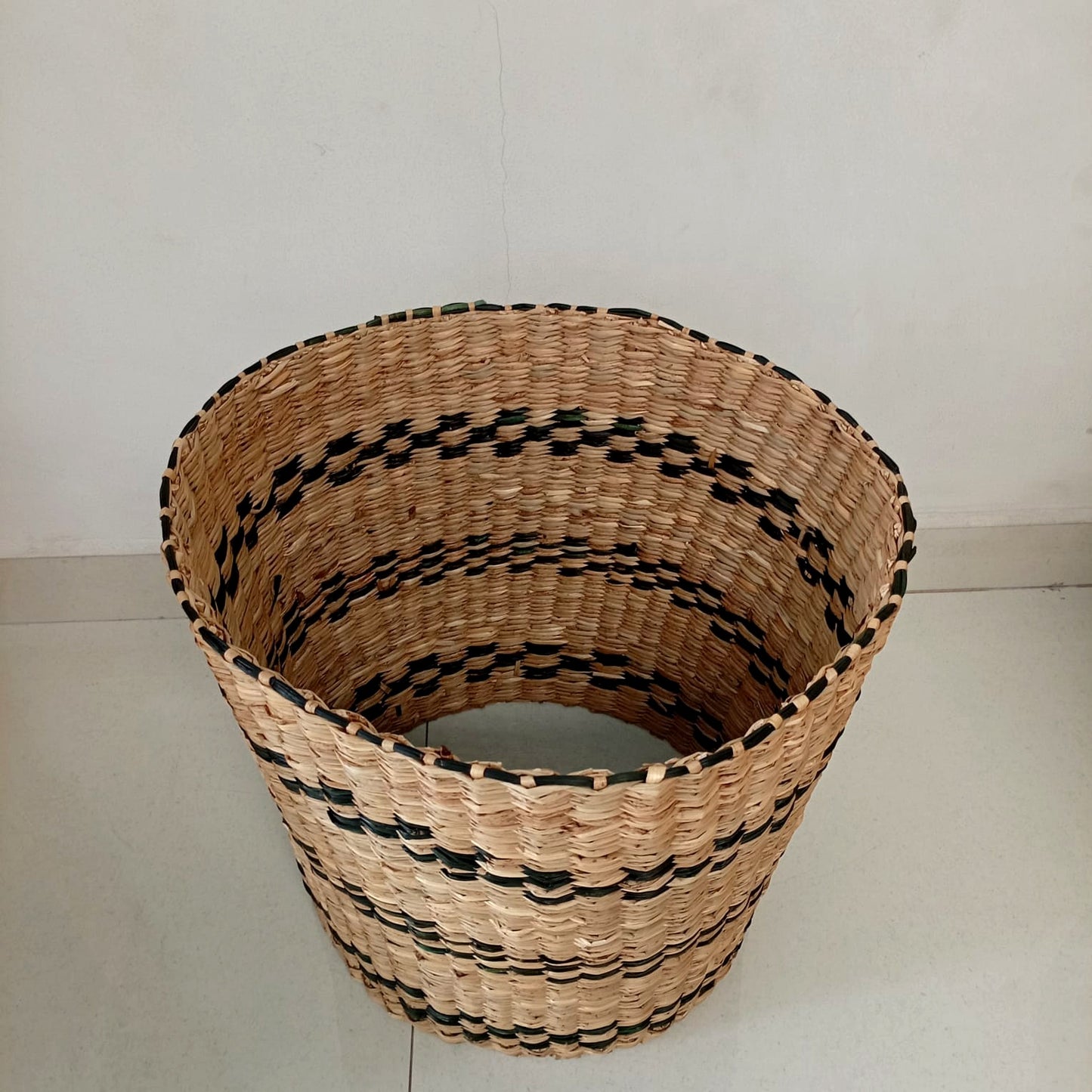 Potted Monstera Indoor plant in wicker/seagrass/straw basket