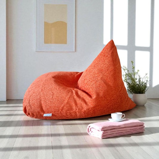 TWILIGHT Coral / Orange bean bag XL size