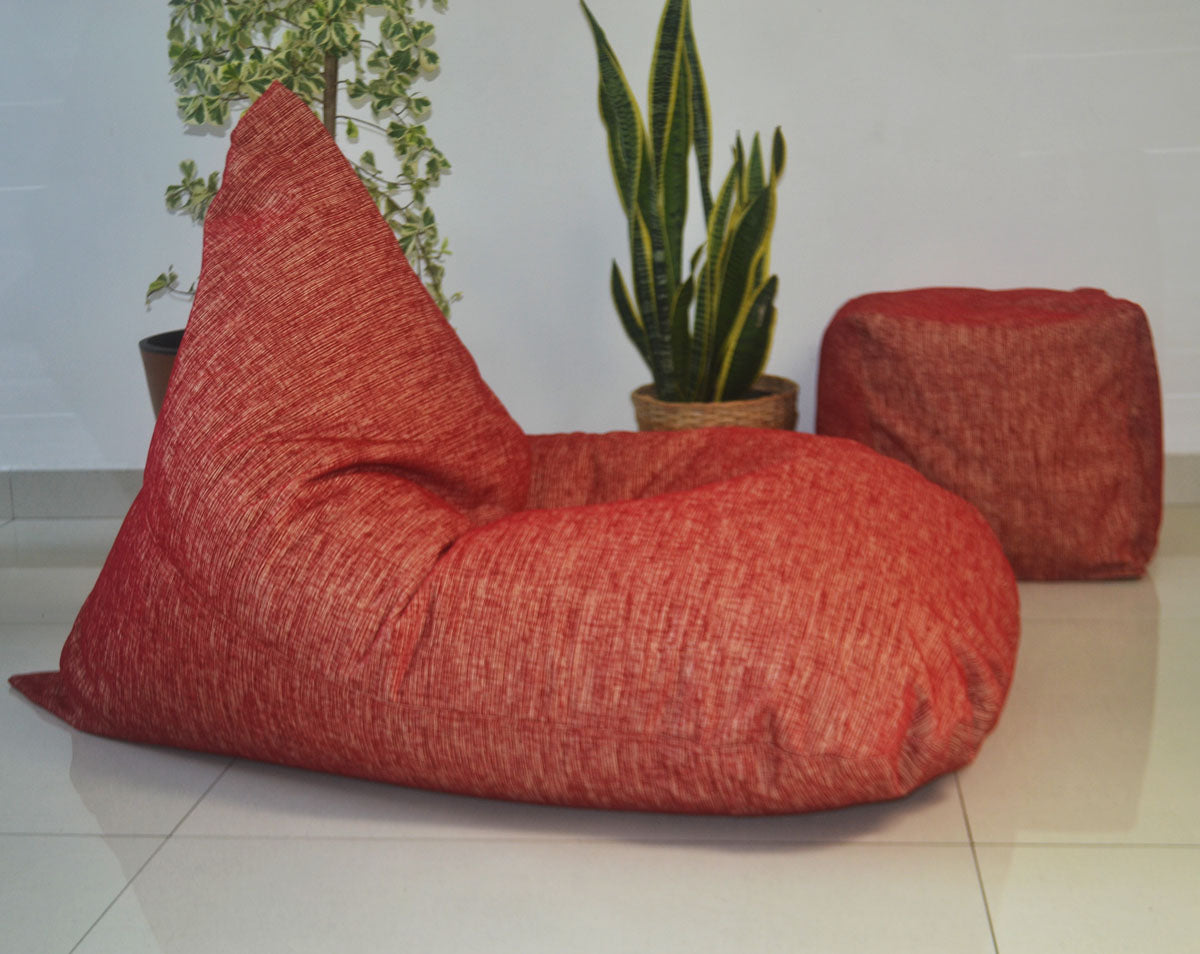 Red bean bag - Vermilion