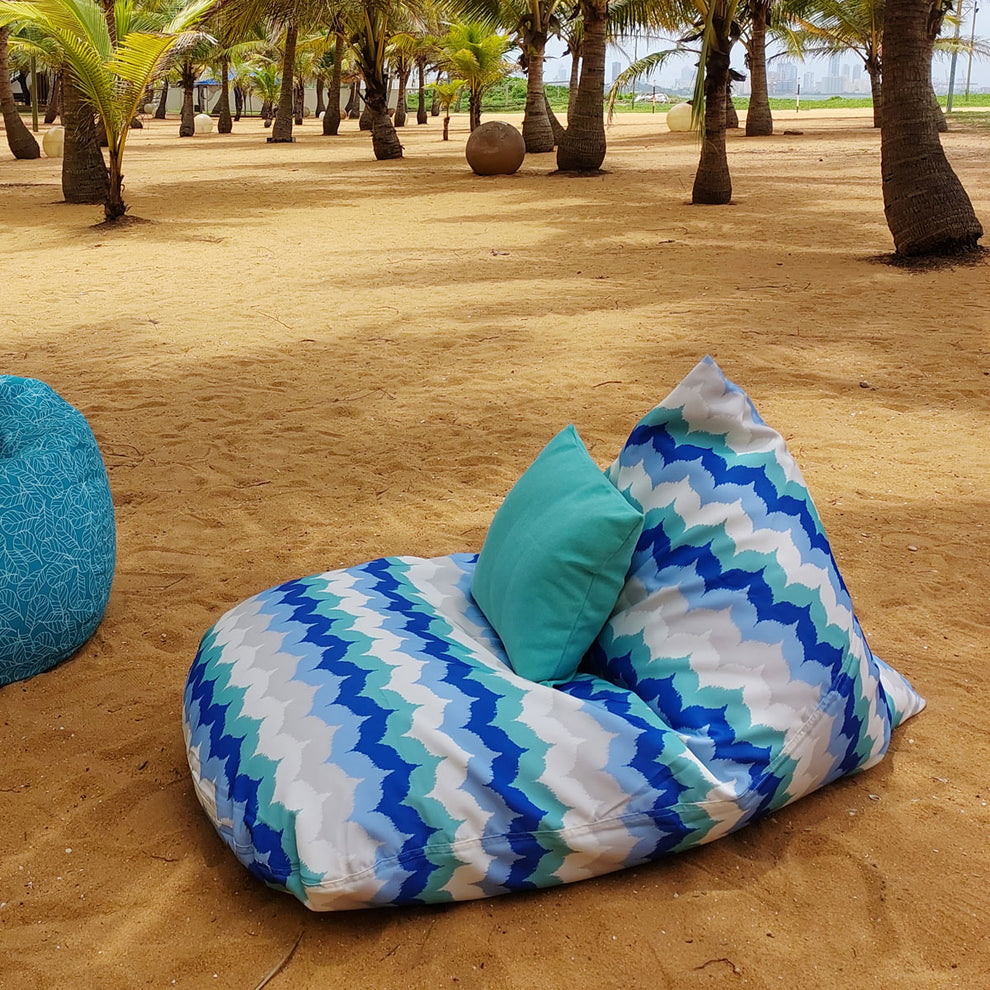 Blue, Aqua waterproof outdoor bean bag - SURF – Beanbags and Cushions ...