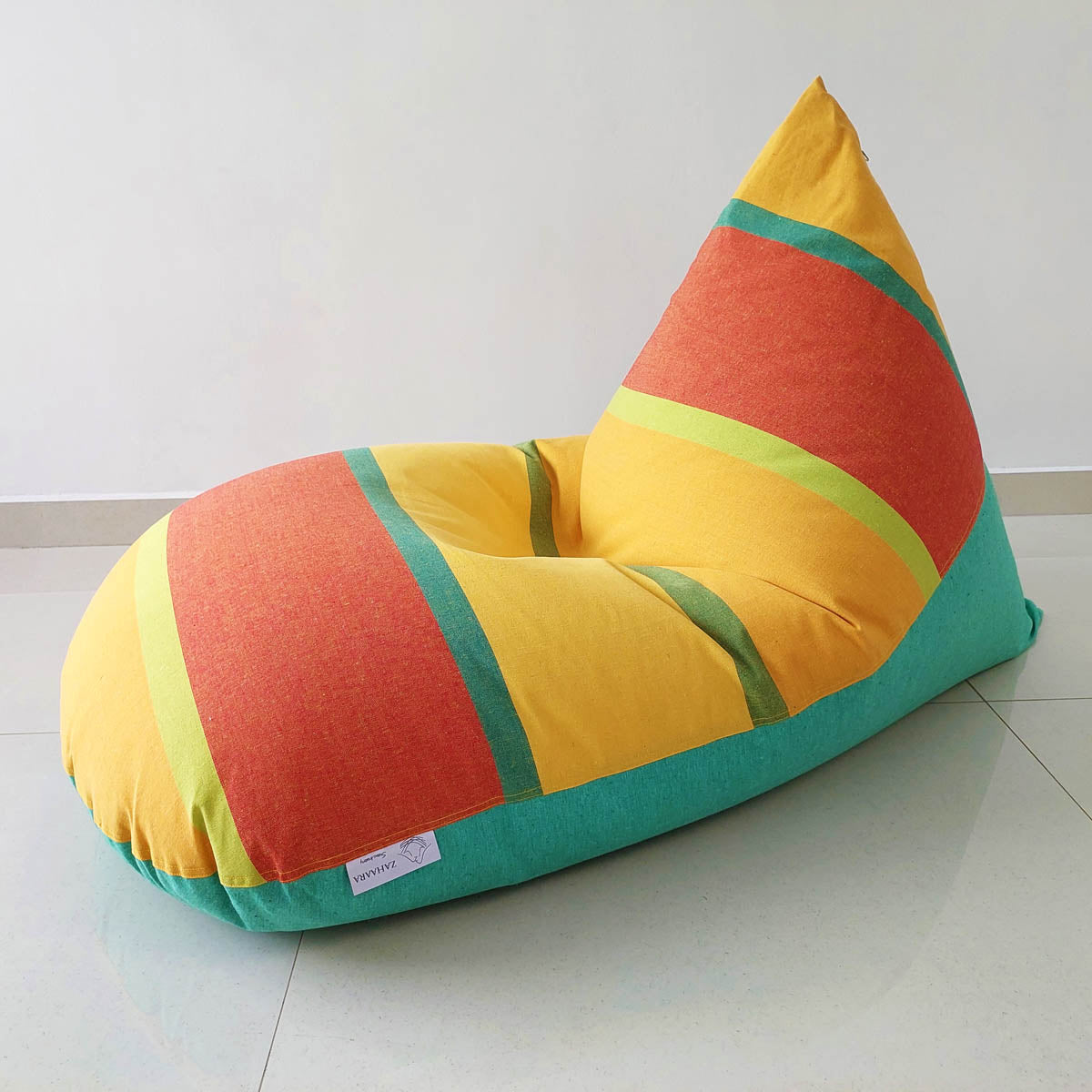 VERA bean bag in handloom cotton XL