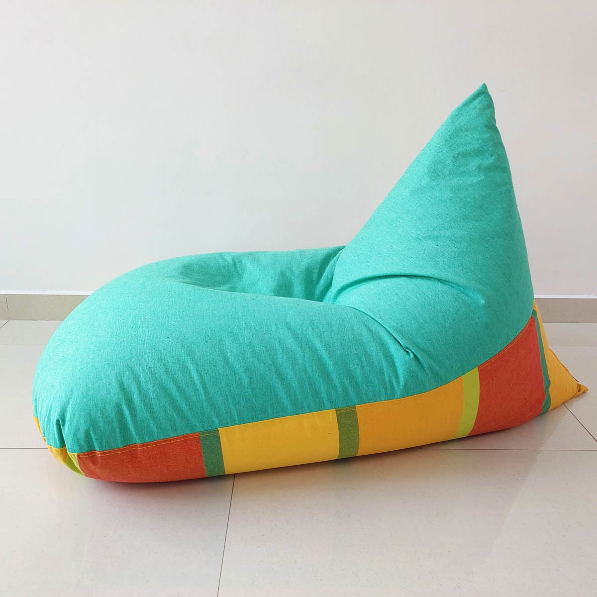 VERA bean bag in handloom cotton XL