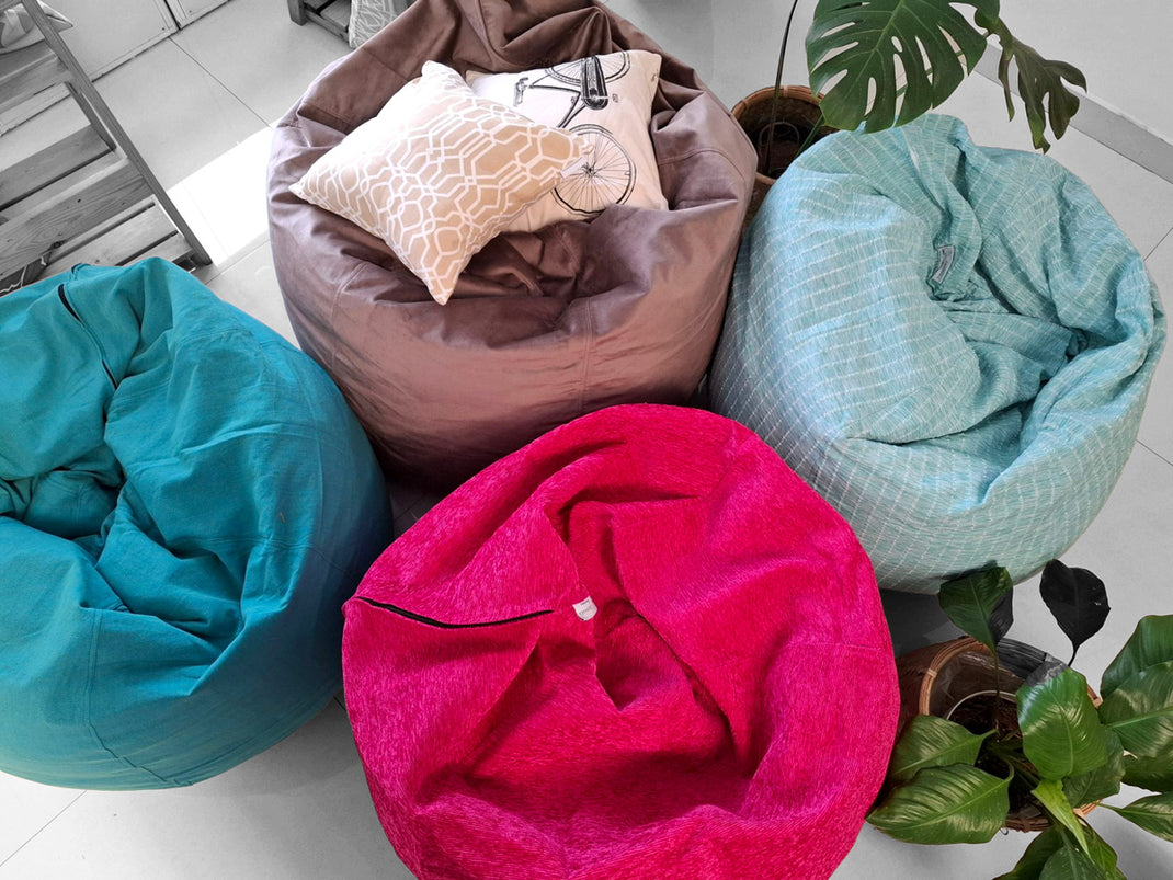 Round Beanbags - Indoor – Beanbags and Cushions by ZAHAARA Sanctuary